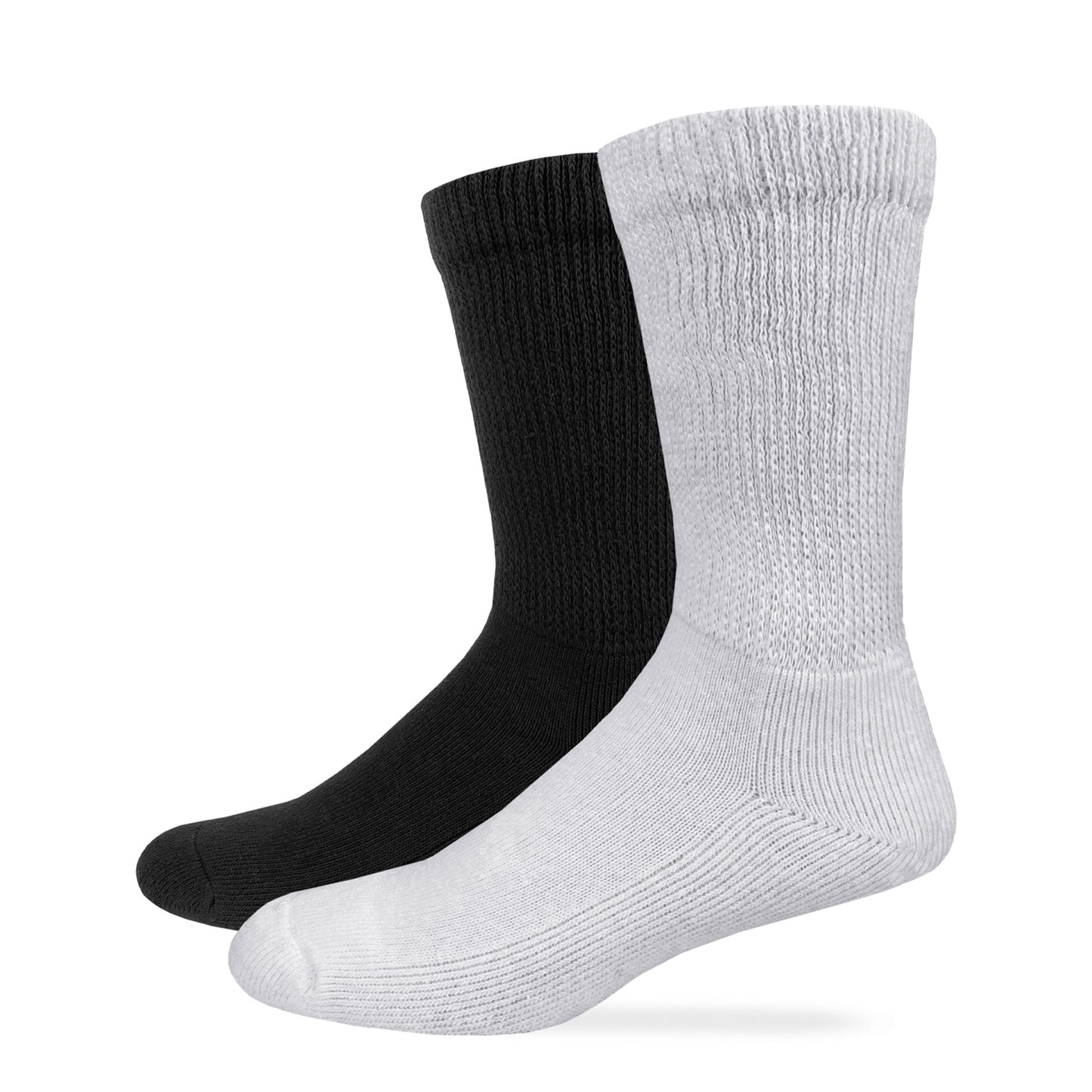 Carolina Ultimate Non-Binding Cotton Crew Socks 2 Pair