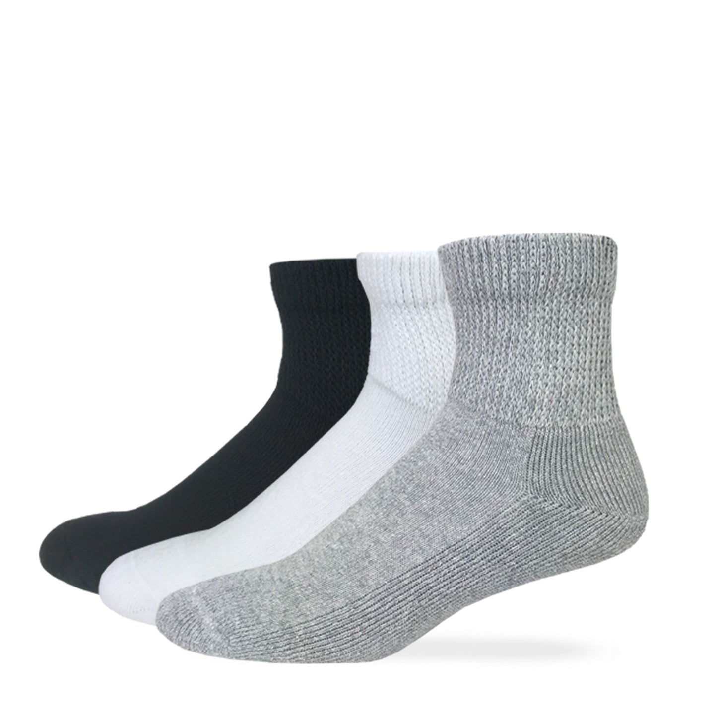 Carolina Ultimate Non-Binding Cotton Quarter Socks 2 Pair