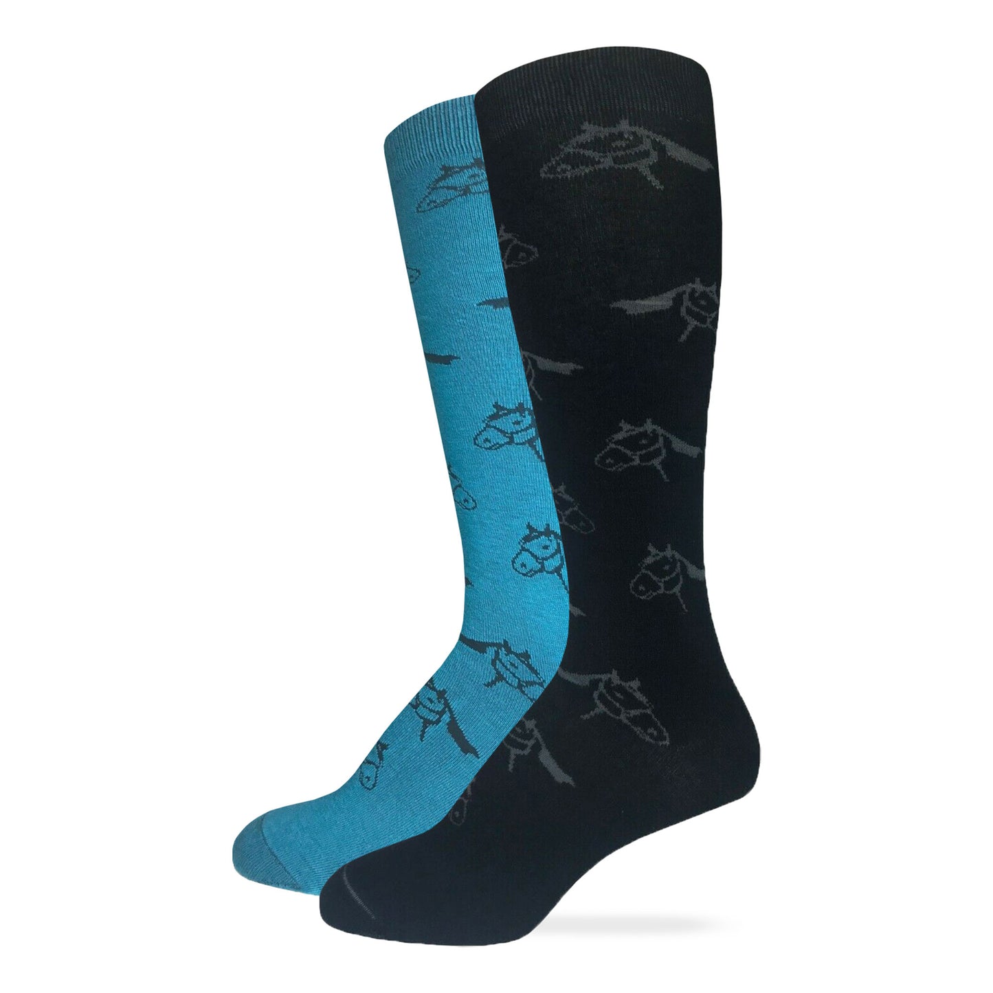 Wrangler Ladies Horse Pattern Knee High Boot Socks 2 Pack