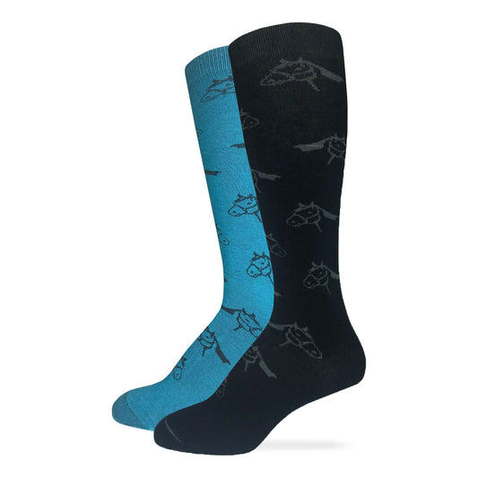 Wrangler Ladies Horse Pattern Knee High Boot Socks 2 Pack