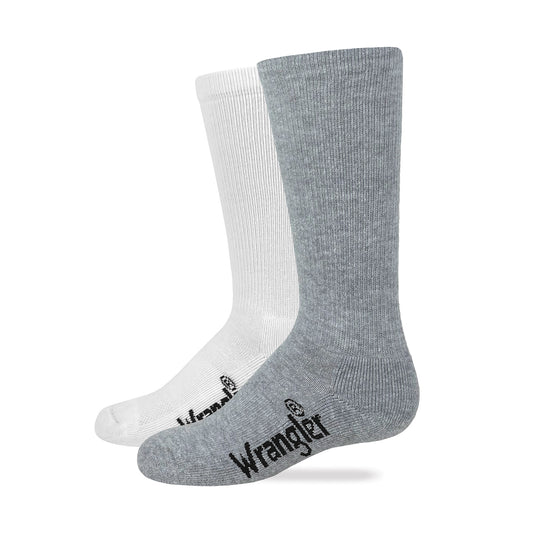 Wrangler Youth Cotton Western Boot Socks 2 Pack