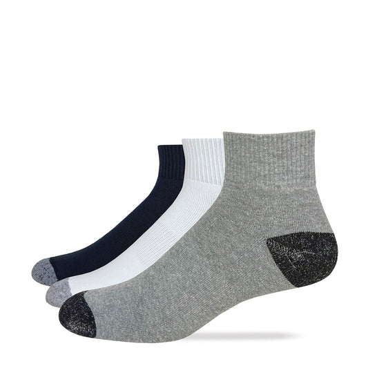 Carolina Ultimate Men's Cotton Quarter Socks 3 Pair