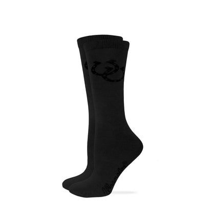 Wrangler Ladies Rayon Horse Shoe Crew Socks