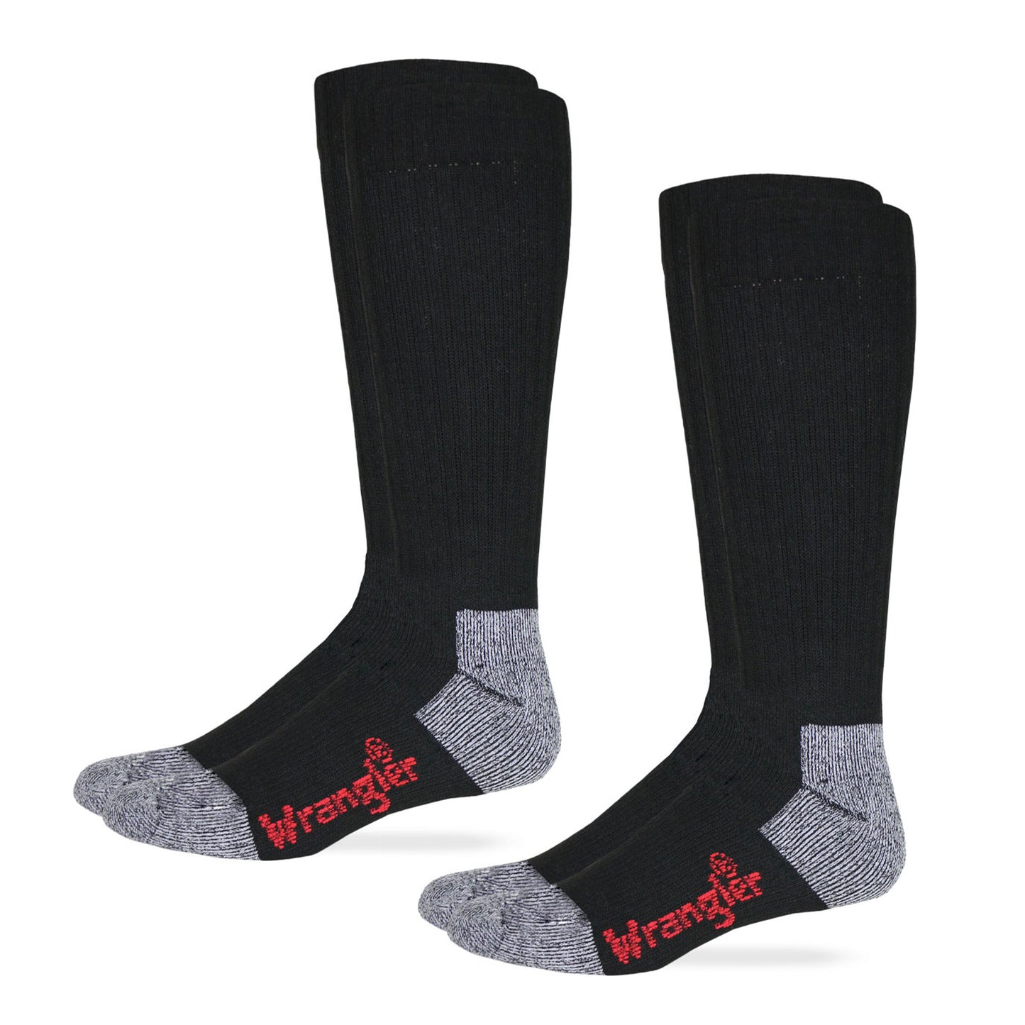 Wrangler Riggs Men's Cotton Over the Calf Work Boots Socks 2 Pair