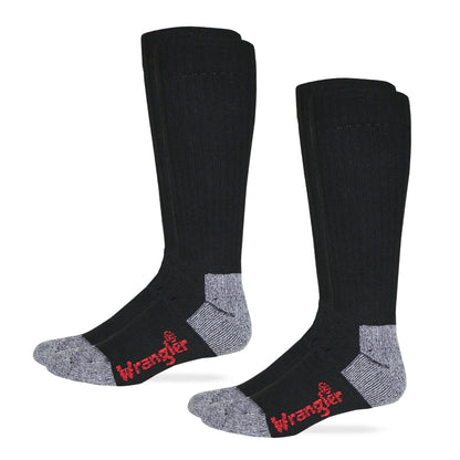 Wrangler Riggs Men's Cotton Over the Calf Work Boots Socks 2 Pair