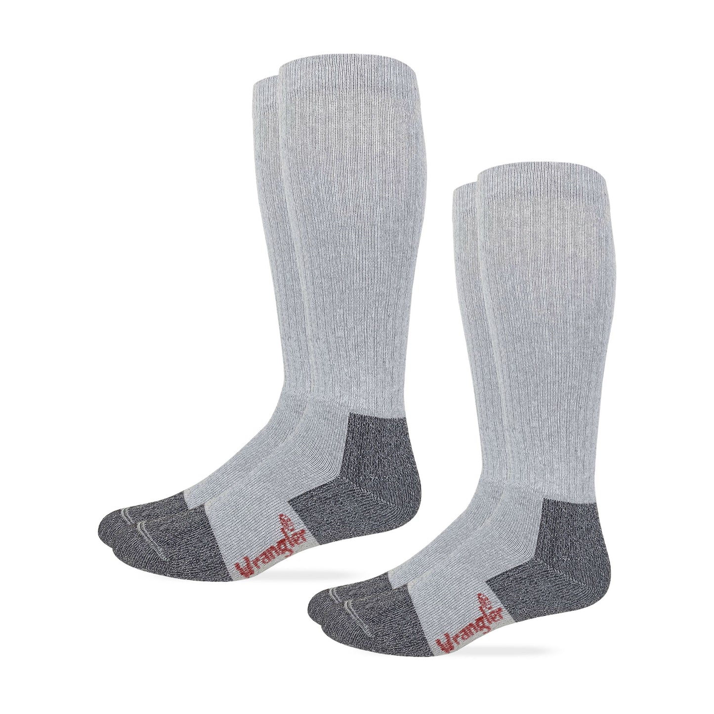 Wrangler Riggs Men's Cotton Over the Calf Work Boots Socks 2 Pair