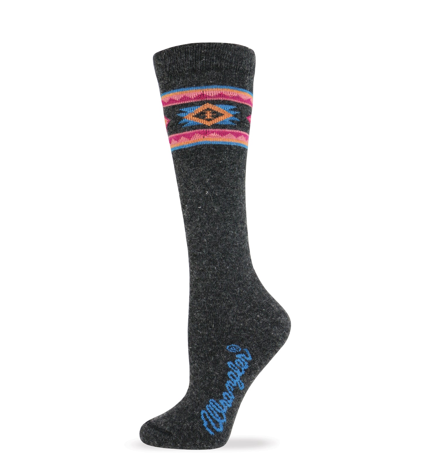 Wrangler Ladies Angora Aztec Knee High Socks 1 Pair