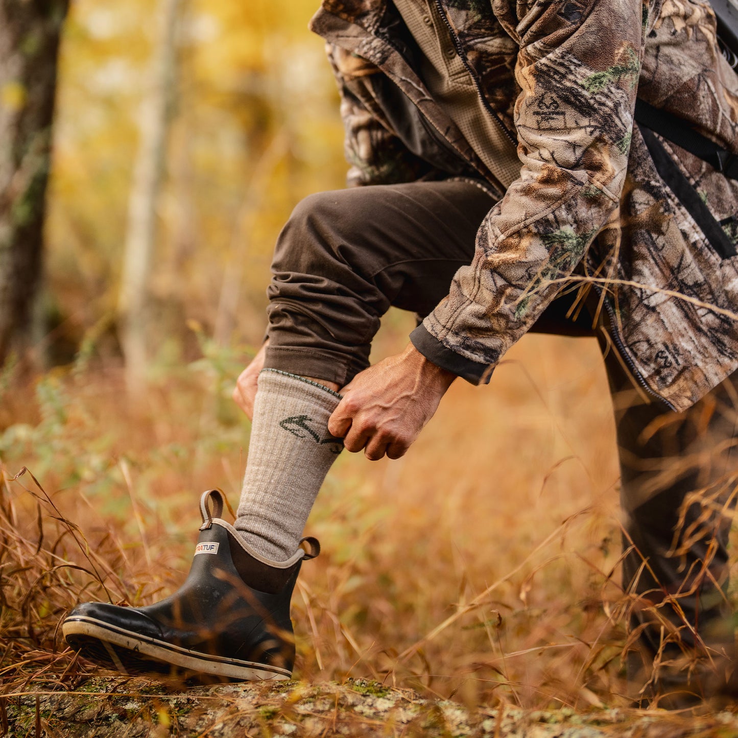 Realtree Men's Merino Wool Tall Boot Socks 1 Pair
