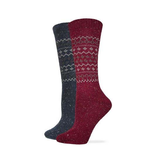 Wise Blend Ladies Heavyweight Retro Crew Socks 1 Pair Pack