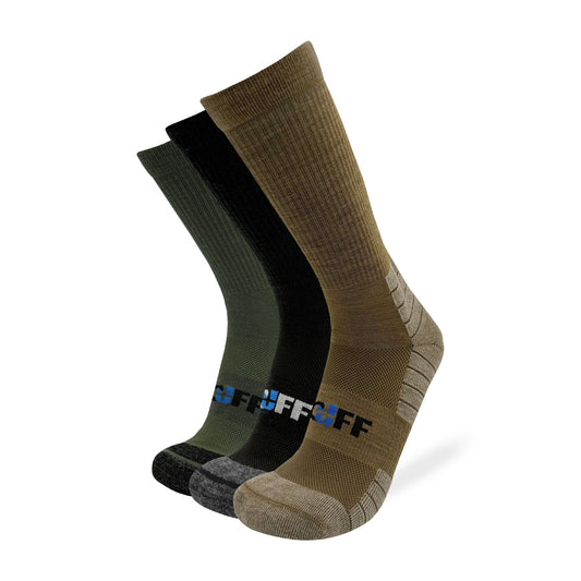 CUFF Adaptive Fit Merino Wool Crew Socks 1 Pair