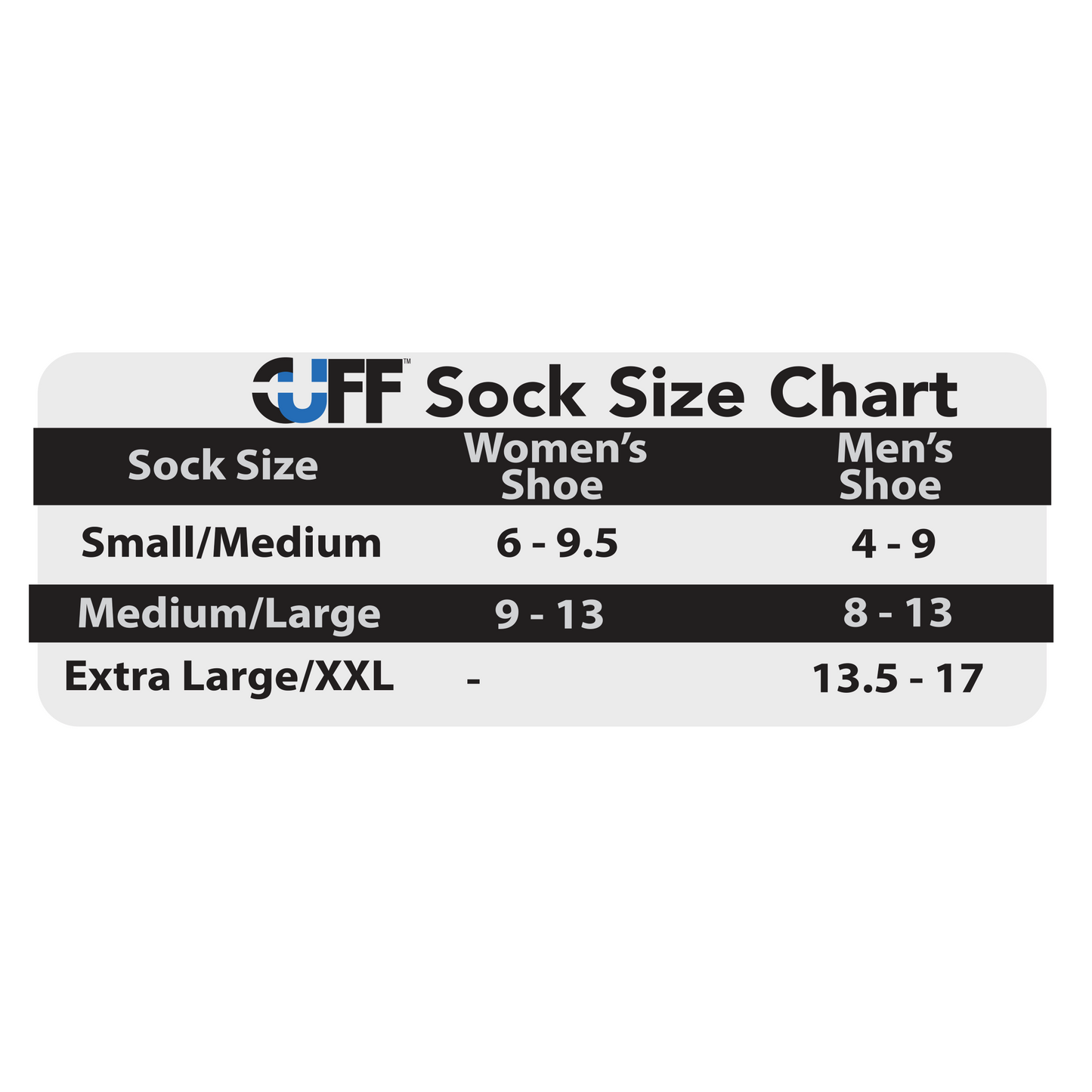 CUFF Adaptive Fit Wool Crew Socks 1 Pair