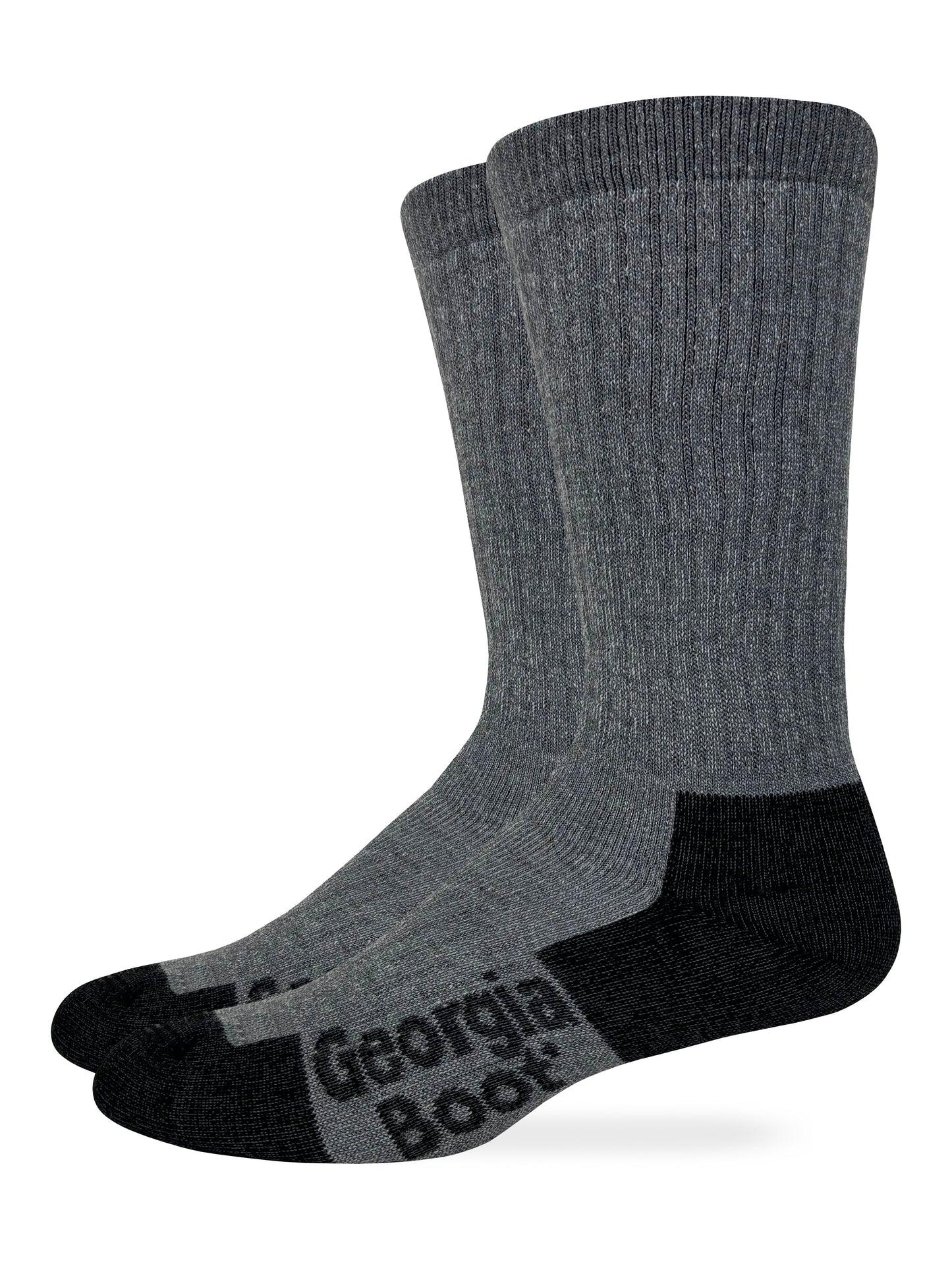 Georgia Boot Mens Merino Wool Blend Midweight Crew Socks 2 Pack