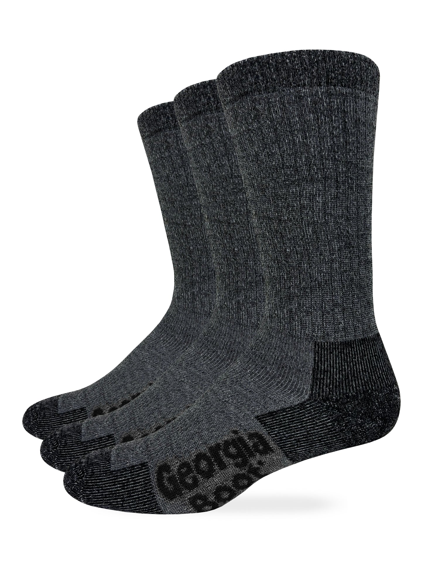 Georgia Boot Mens Merino Wool Blend Crew Socks 3 Pack