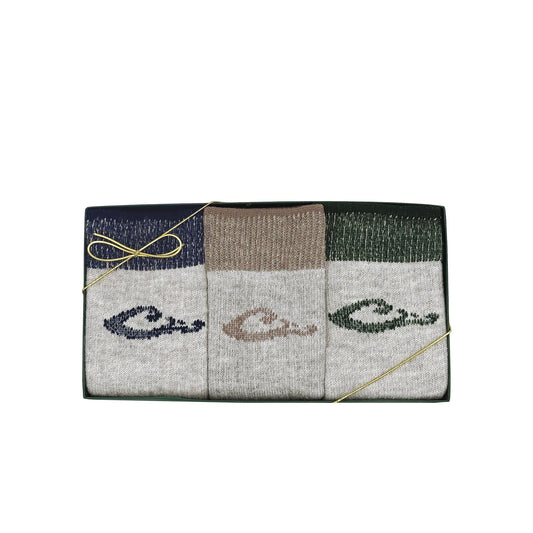 Drake Men's & Ladies' Merino Wool Blend Gift Box 3 Pair Pack