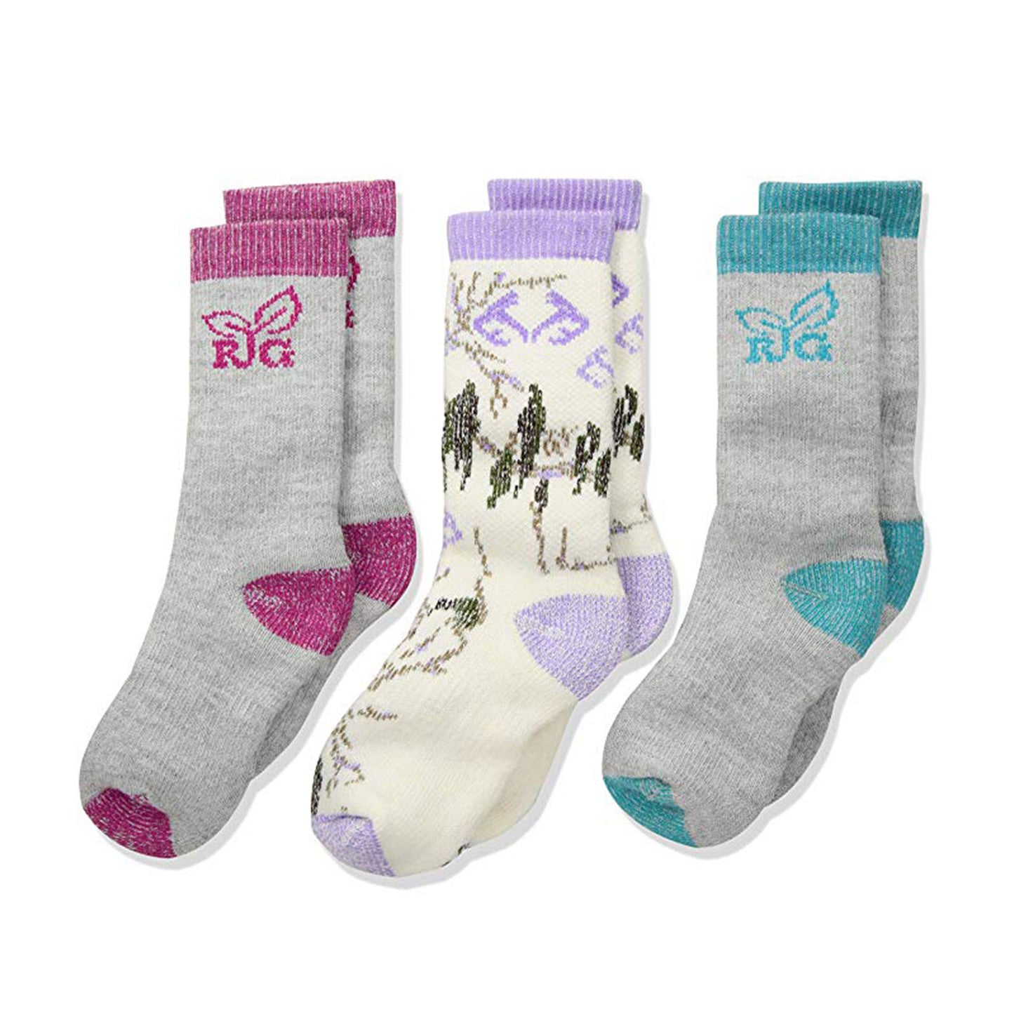 Realtree Youth Girls Ultra-Dri Socks Gift Box 3 Pair
