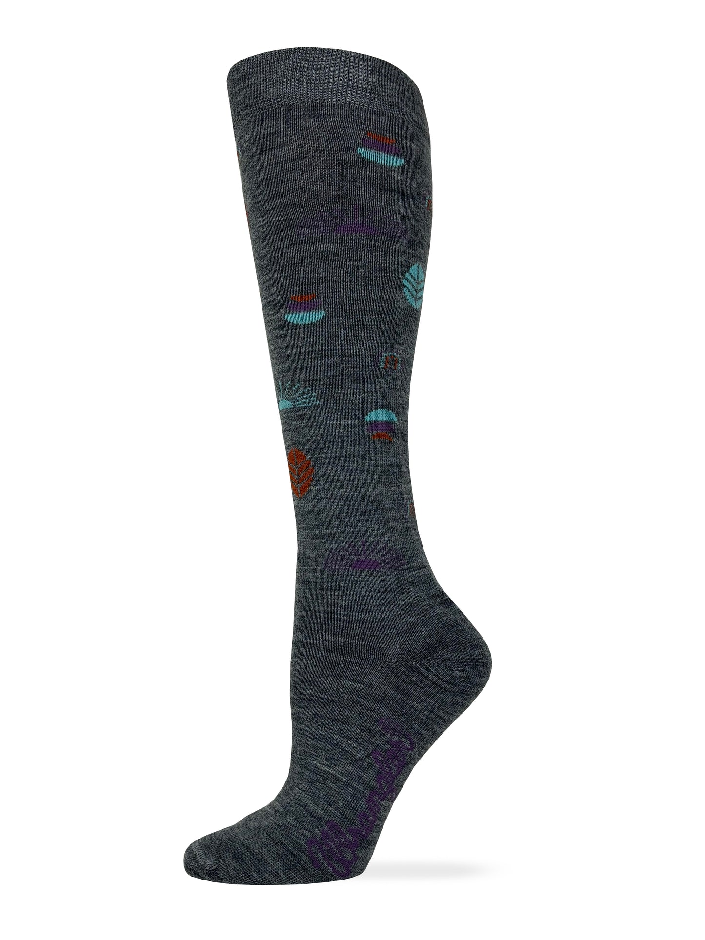 Wrangler Ladies Merino Wool Sunset Pattern Knee High Socks 1 Pair
