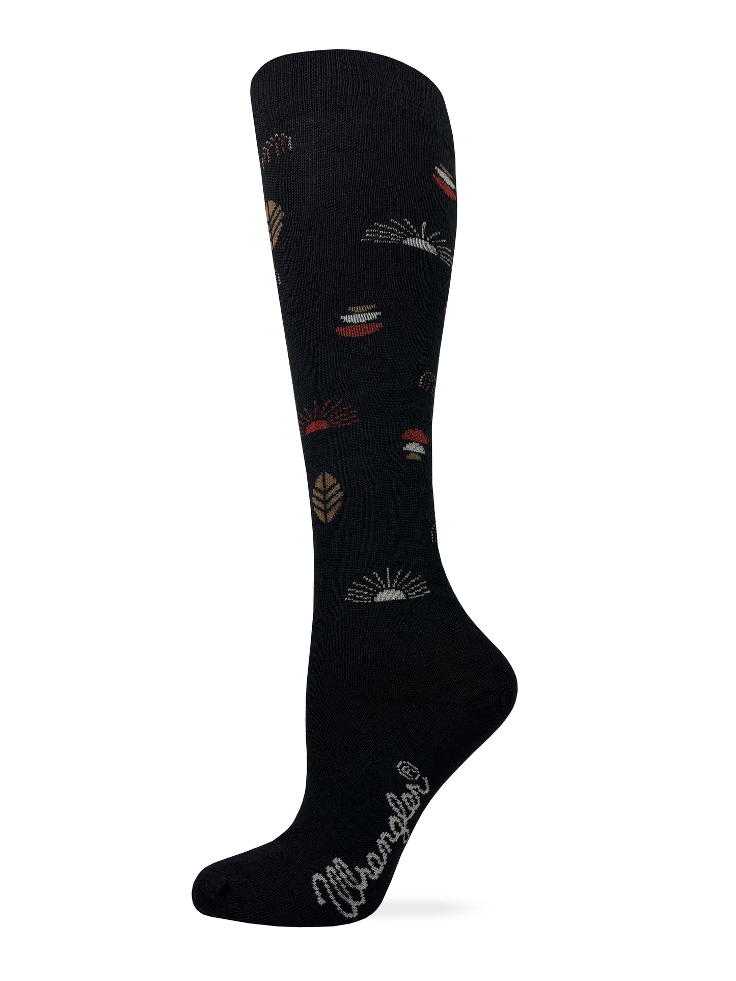 Wrangler Ladies Merino Wool Sunset Pattern Knee High Socks 1 Pair