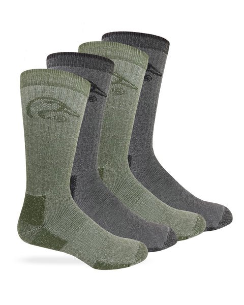 Ducks Unlimited Merino Wool Blend Boot Socks 4 Pair Pack