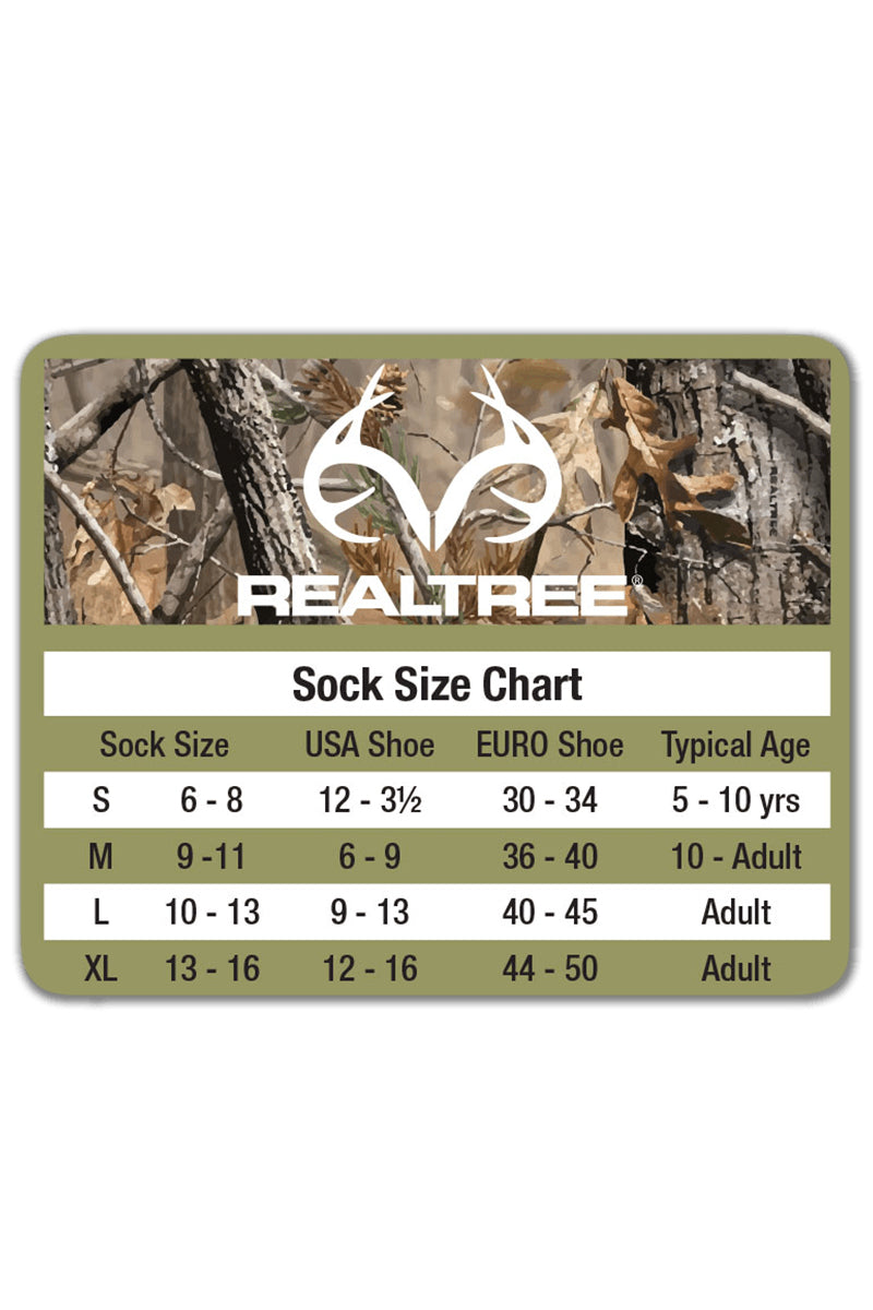 Realtree Men's Elimishield Merino Wool Blend Boot Socks 2 Pair