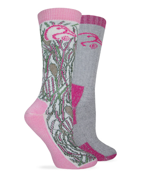 Ducks Unlimited Ladies Merino Wool Blend Boot Socks 2 Pair