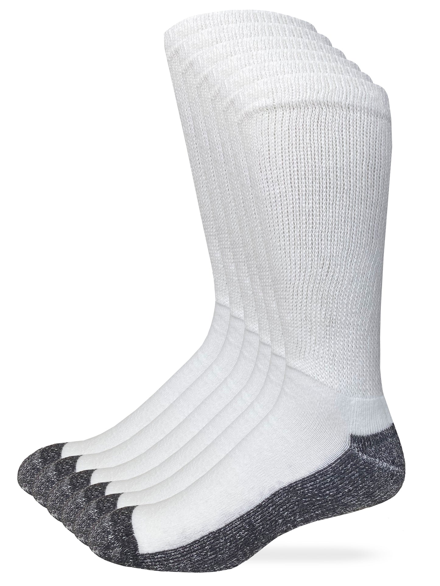 Carolina Ultimate Men's Non-Binding Everyday Crew Socks 6 Pair Pack