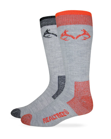 Realtree Men's Elimishield Merino Wool Blend Boot Socks 2 Pair