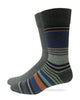Top Flite Men's Stripe Crew Dress Socks 2 Pair Pack