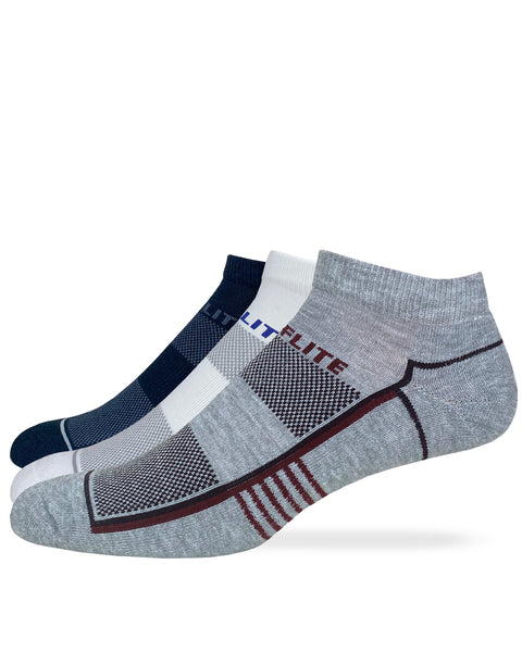 Top Flite Men's Half Cushion Low Cut Socks 2 Pair Pack