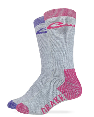 Drake Ladies Merino Wool Blend Boot Socks 2 Pair