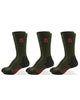 Outdoor Obsession Insect Shield Crew Socks 3 Pair Pack