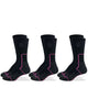 Recycled Cotton Hiking Crew Socks - 3 Pair Pack