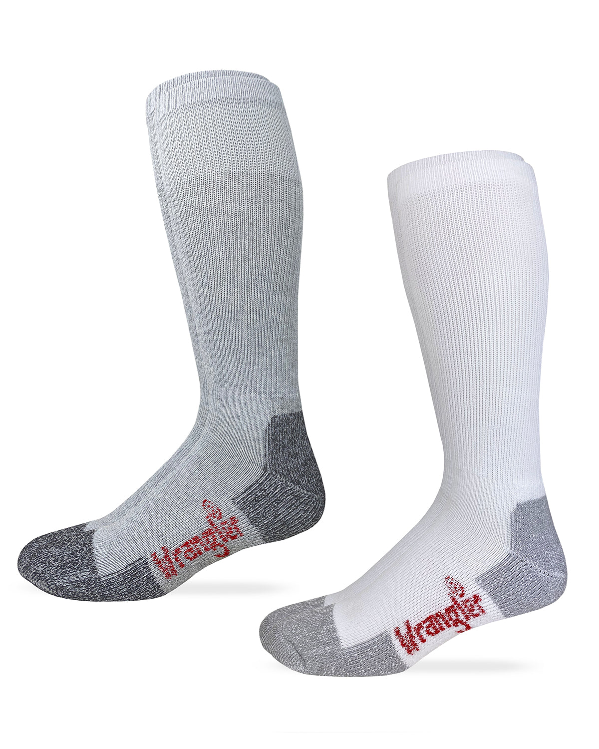 Wrangler Riggs Mens Cotton over the calf Work Boot Socks 2 Pair Pack