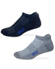 Top Flite Mens Moisture Wicking Seamless Toe Heel Tab Sport Socks 2 Pair Pack