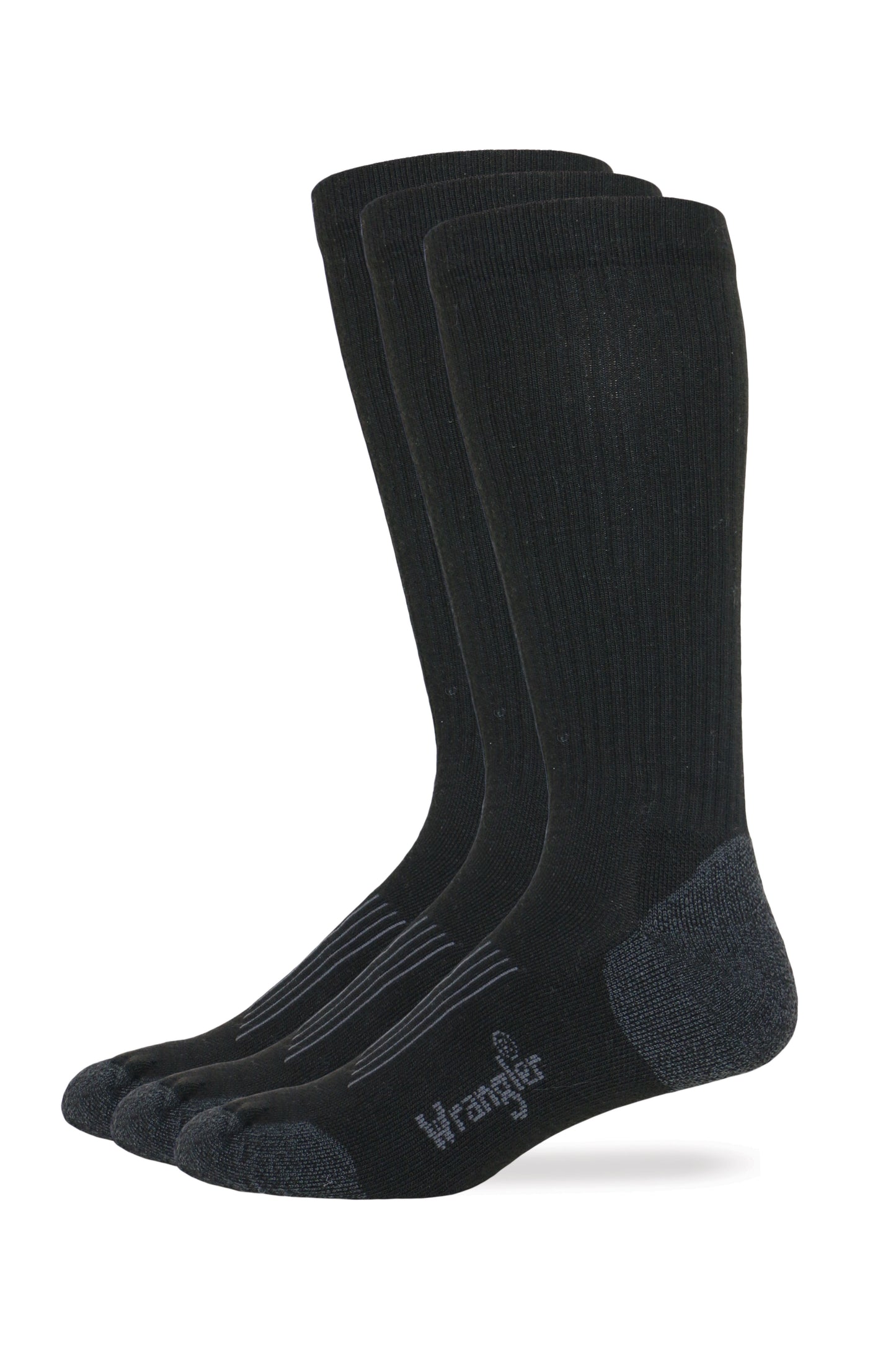 Wrangler Mens Ultra Dri Compression Seamless Toe Tall Boot Socks 1 Pair