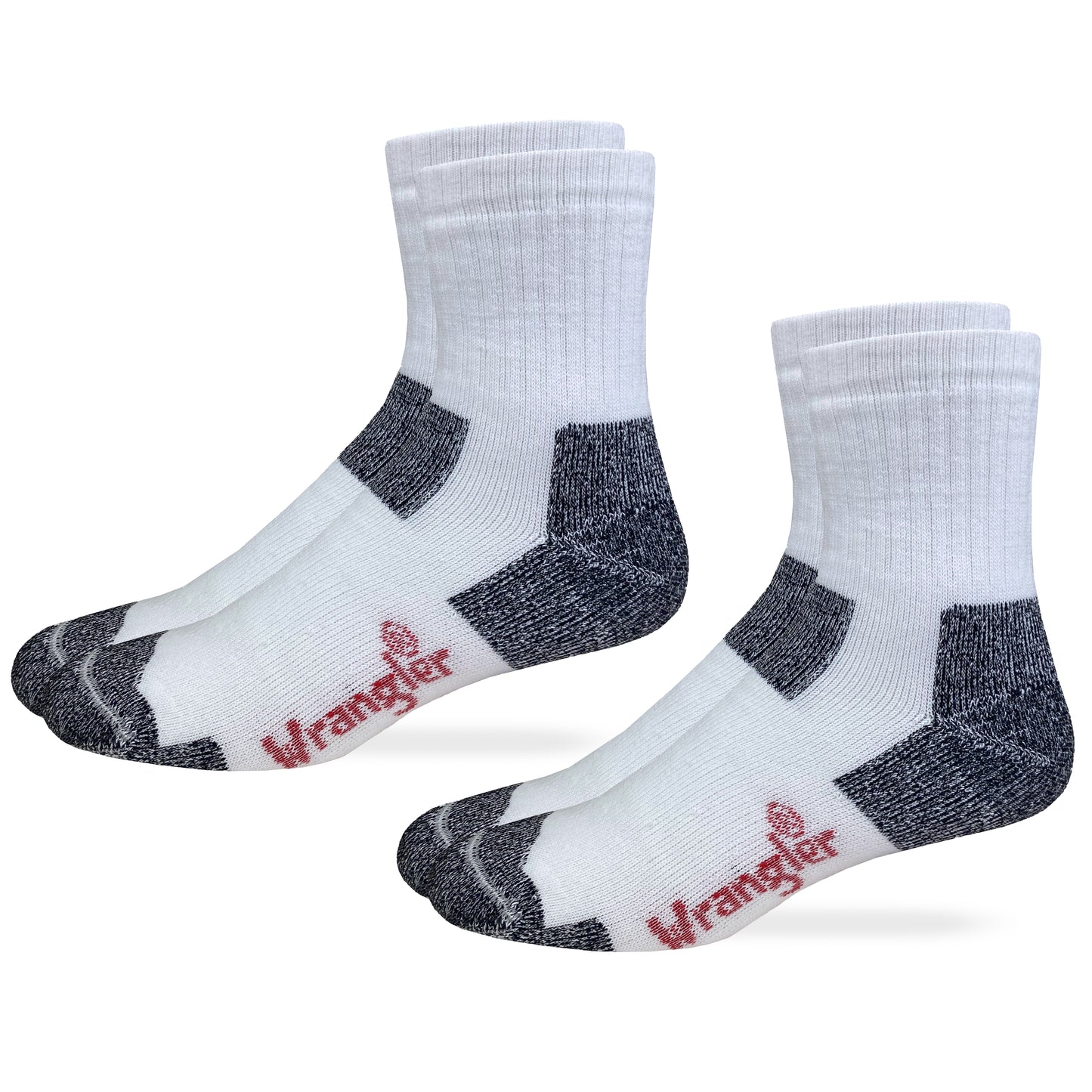 Wrangler Riggs Workwear Mens Ultra Dri Seamless Toe Quarter Socks 2 Pair Pack