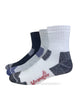 Wrangler Riggs Workwear Mens Ultra Dri Seamless Toe Quarter Socks 2 Pair Pack