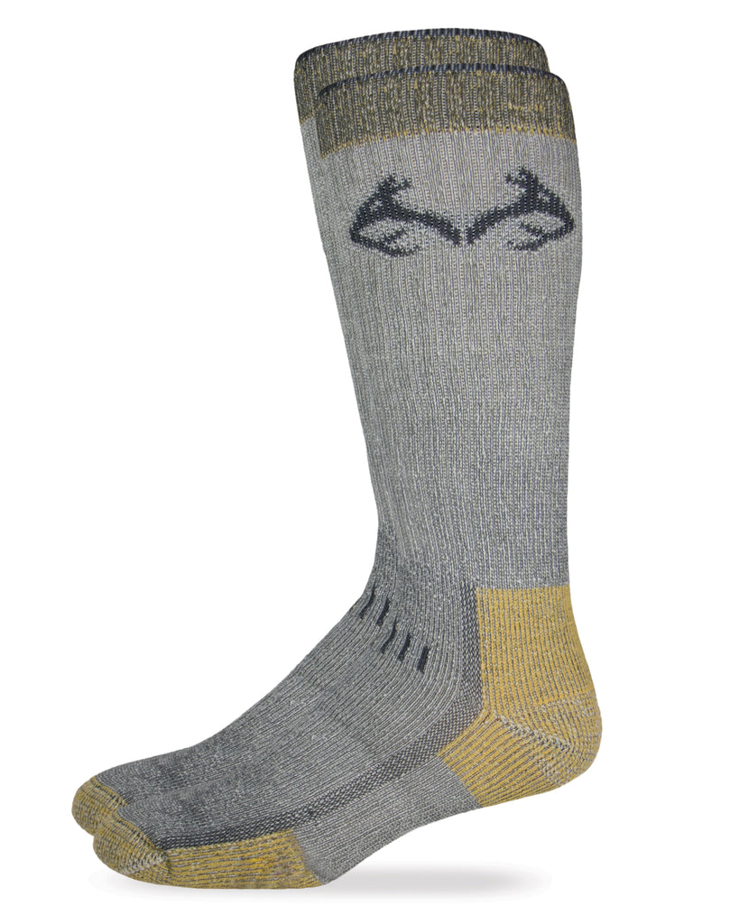 Realtree Men's Merino Wool Uplander Boot Sock 1 pair
