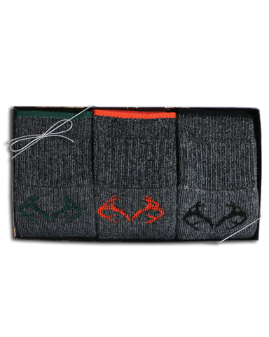 Realtree Men's Merino Wool Blend Socks Gift Box 3 Pair